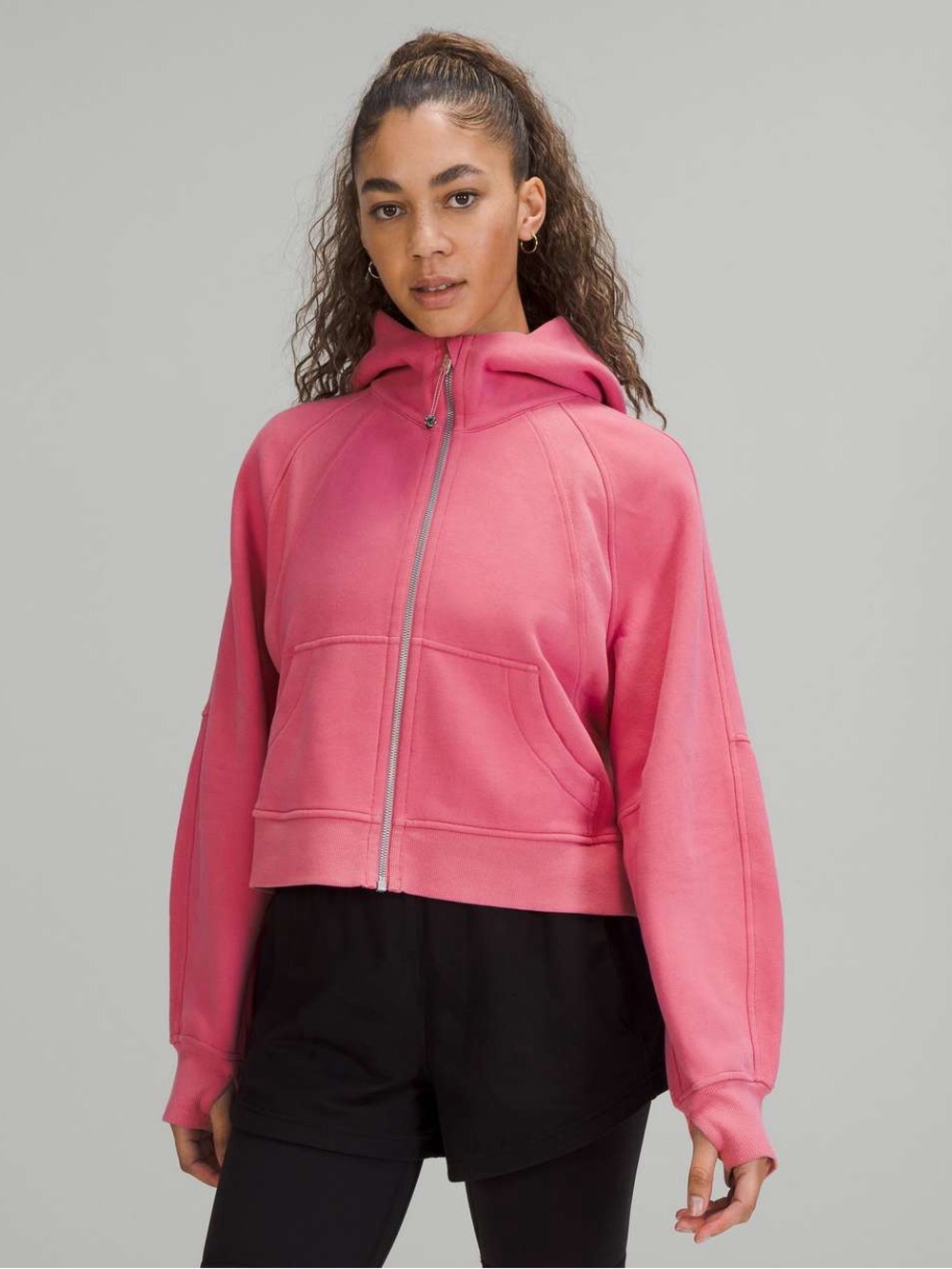 Lululemon Scuba Full Zip Hoodie - Pink Blossom